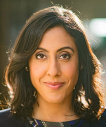 Headshot of award winning keynote speaker, and author, Erica Dhawan