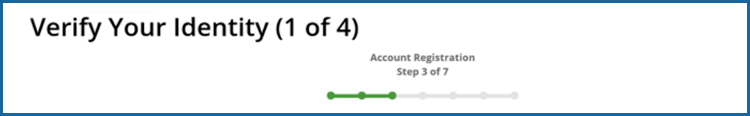 Screenshot of the myCalPERS pre-login page asking you to verify your identity as question 1 of 3, by choosing the option that best answers the statement below (not shown).